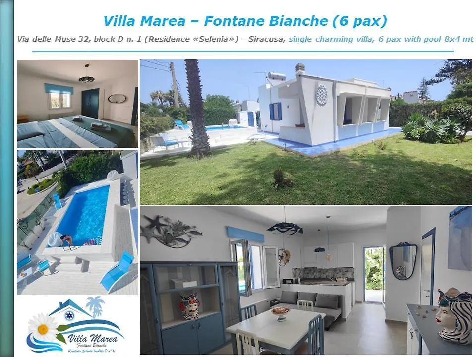 Pool Seaside Relais - Ville Ninfea, Marea, Rosa E Cassiopea Fontane Bianche Italien