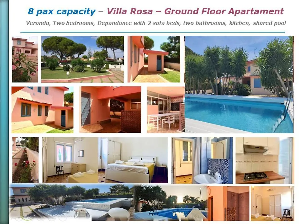 Pool Seaside Relais - Ville Ninfea, Marea, Rosa E Cassiopea Fontane Bianche Italien
