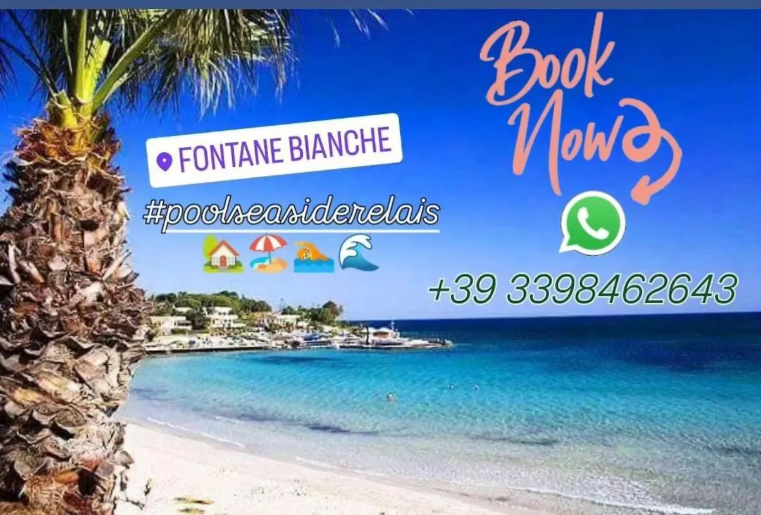 Pool Seaside Relais - Ville Ninfea, Marea, Rosa E Cassiopea Fontane Bianche Prázdninový dům